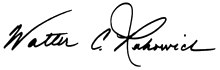 Walter C. Rakowich signature